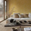 Vliestapete Abstrakt Blätter Beige Gold Metallic 78198-4