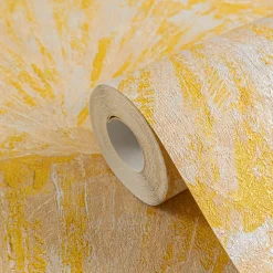 Vliestapete Abstrakt Blätter Beige Gold Metallic 78198-4