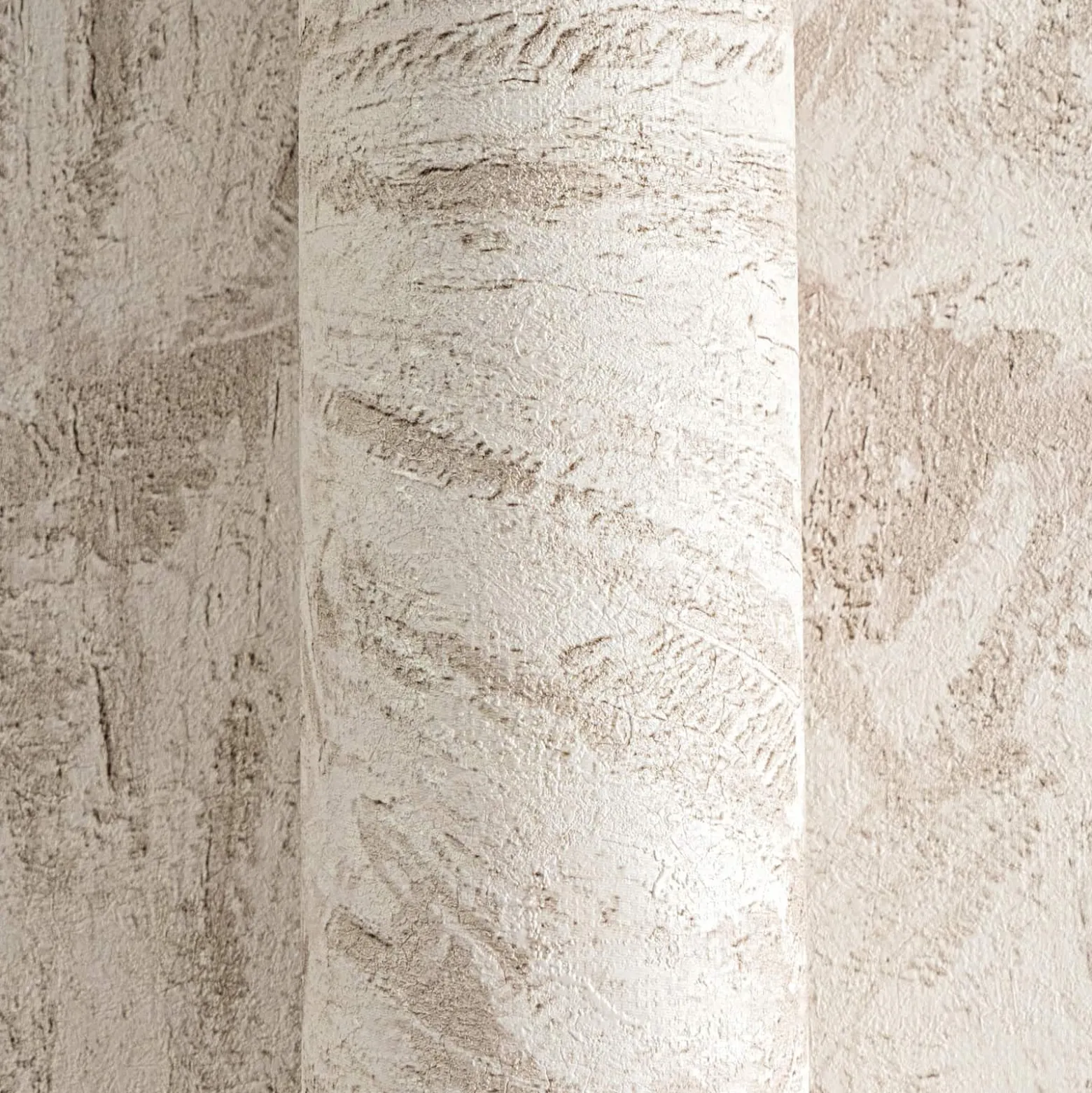 Vliestapete Abstrakt Blätter Creme Beige Braun 78198-2