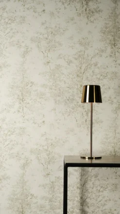 Vliestapete Abstrakt Bäume Wald Creme Grün Glitzer 79200-4