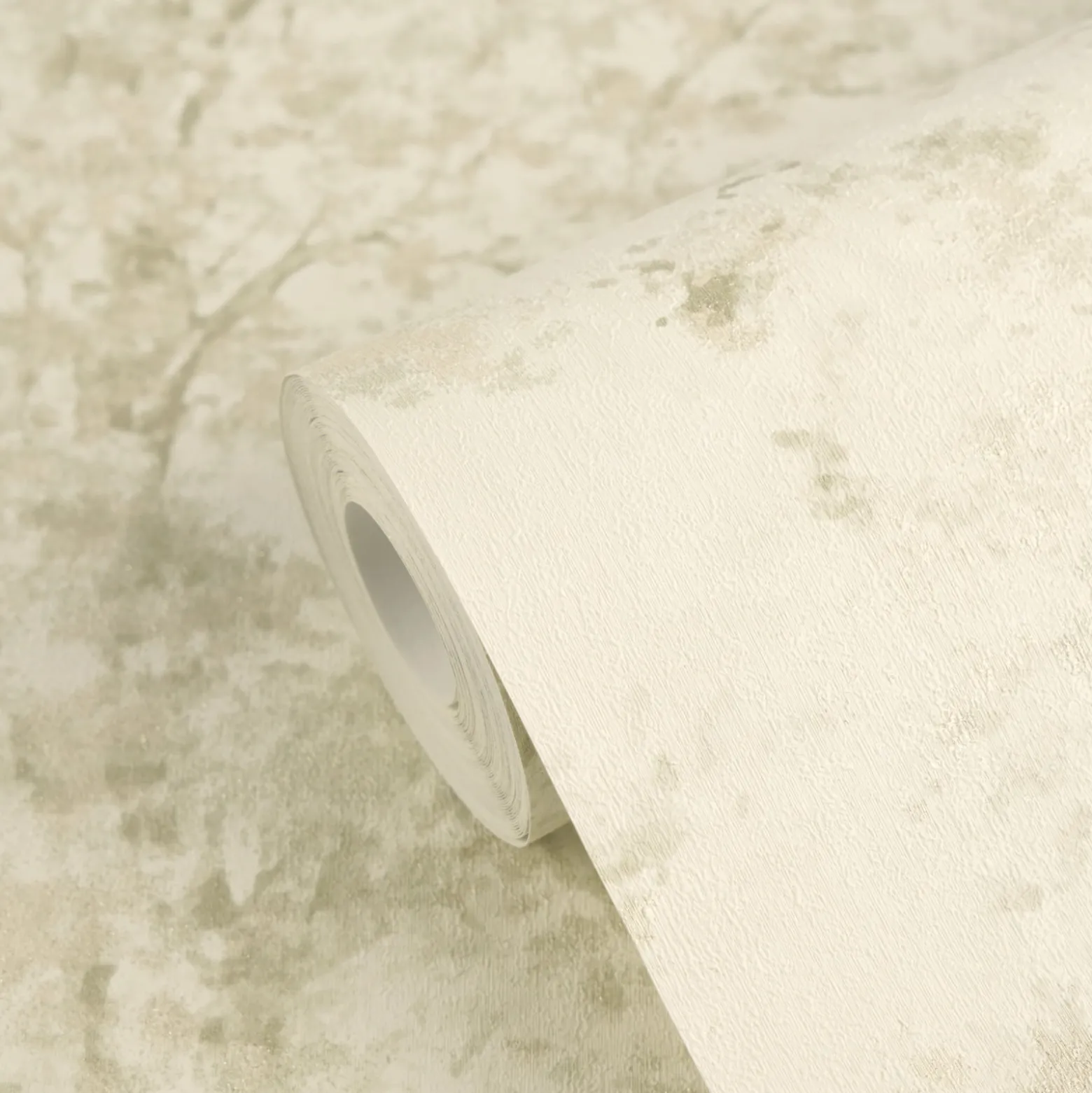 Vliestapete Abstrakt Bäume Wald Creme Grün Glitzer 79200-4