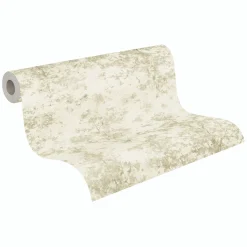 Vliestapete Abstrakt Bäume Wald Creme Grün Glitzer 79200-4