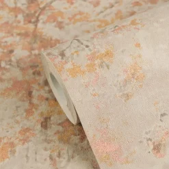 Vliestapete Abstrakt Bäume Wald Grau Gold Glitzer 79200-5