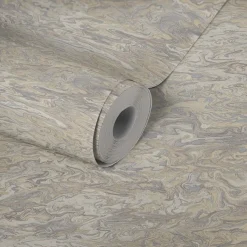 Vliestapete Abstrakt Muster beige silber grau 38358-1