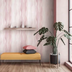 Vliestapete Aquarelloptik Modern Rosa Creme 81633