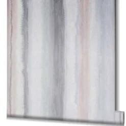 Vliestapete Aquarell Streifen Grau Grün Rosa 34424