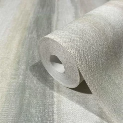 Vliestapete Aquarell Streifen Beige Grün Grau 34428
