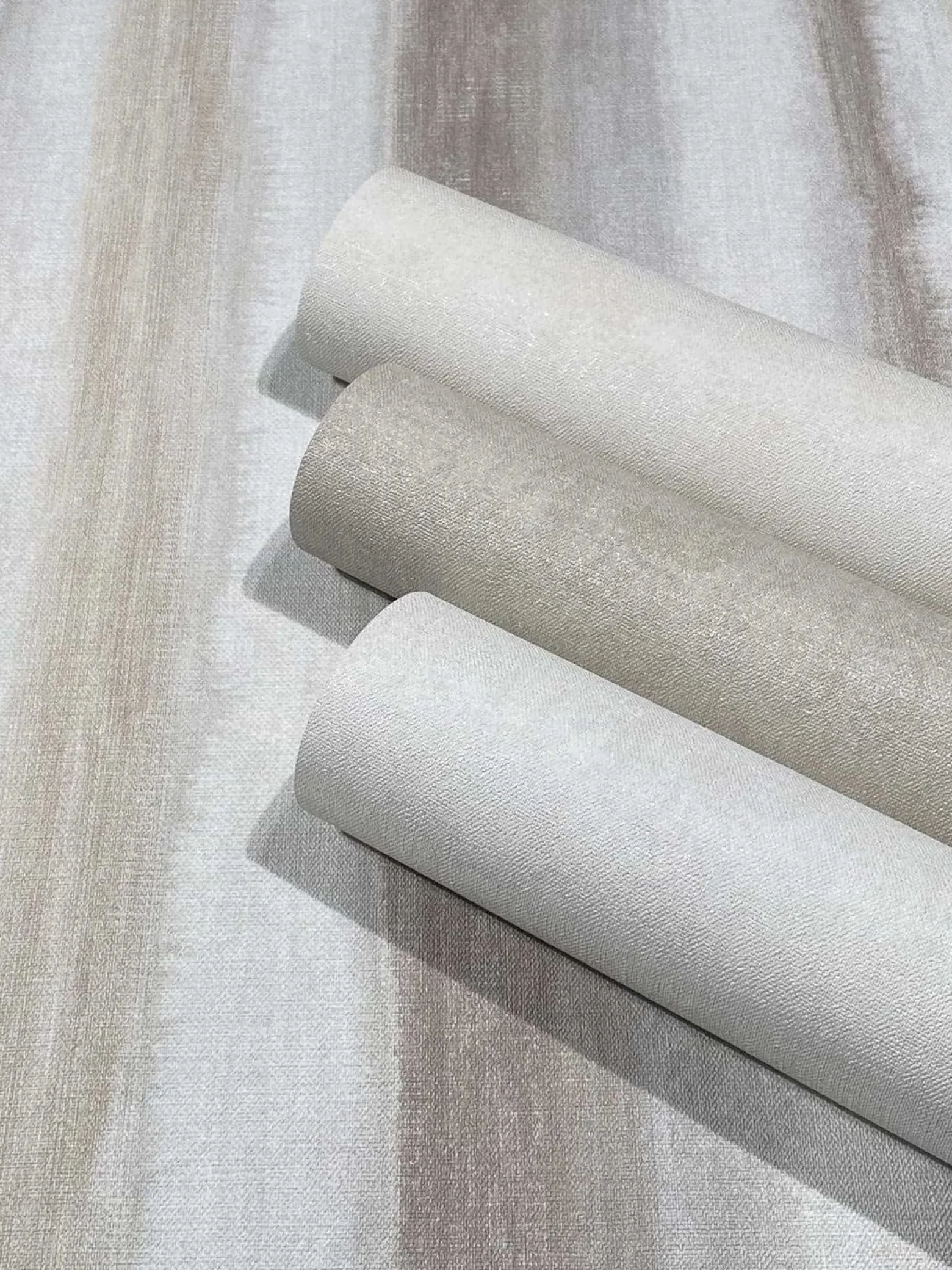 Vliestapete Aquarell Streifen Beige Creme Braun 34427