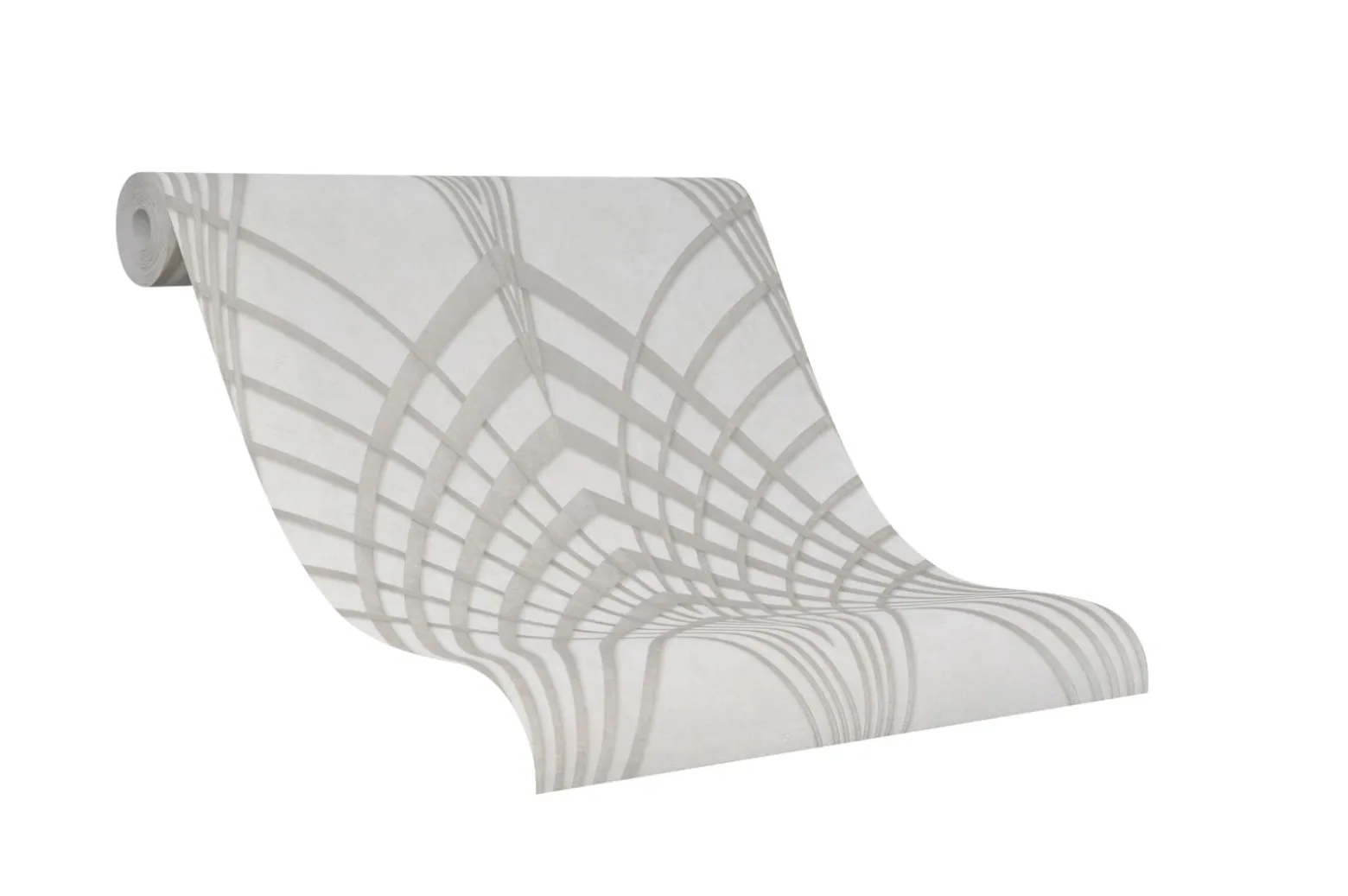 Vliestapete Art Deco Design grau-beige gold Marburg 32254