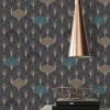 Vliestapete Art Deco Design schwarz 37483-3 | 374833