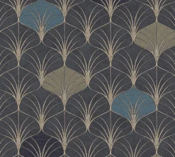 Vliestapete Art Deco Design schwarz 37483-3 | 374833