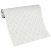 Vliestapete Art Deco Motiv Weiß Silber Metallic 10346-31