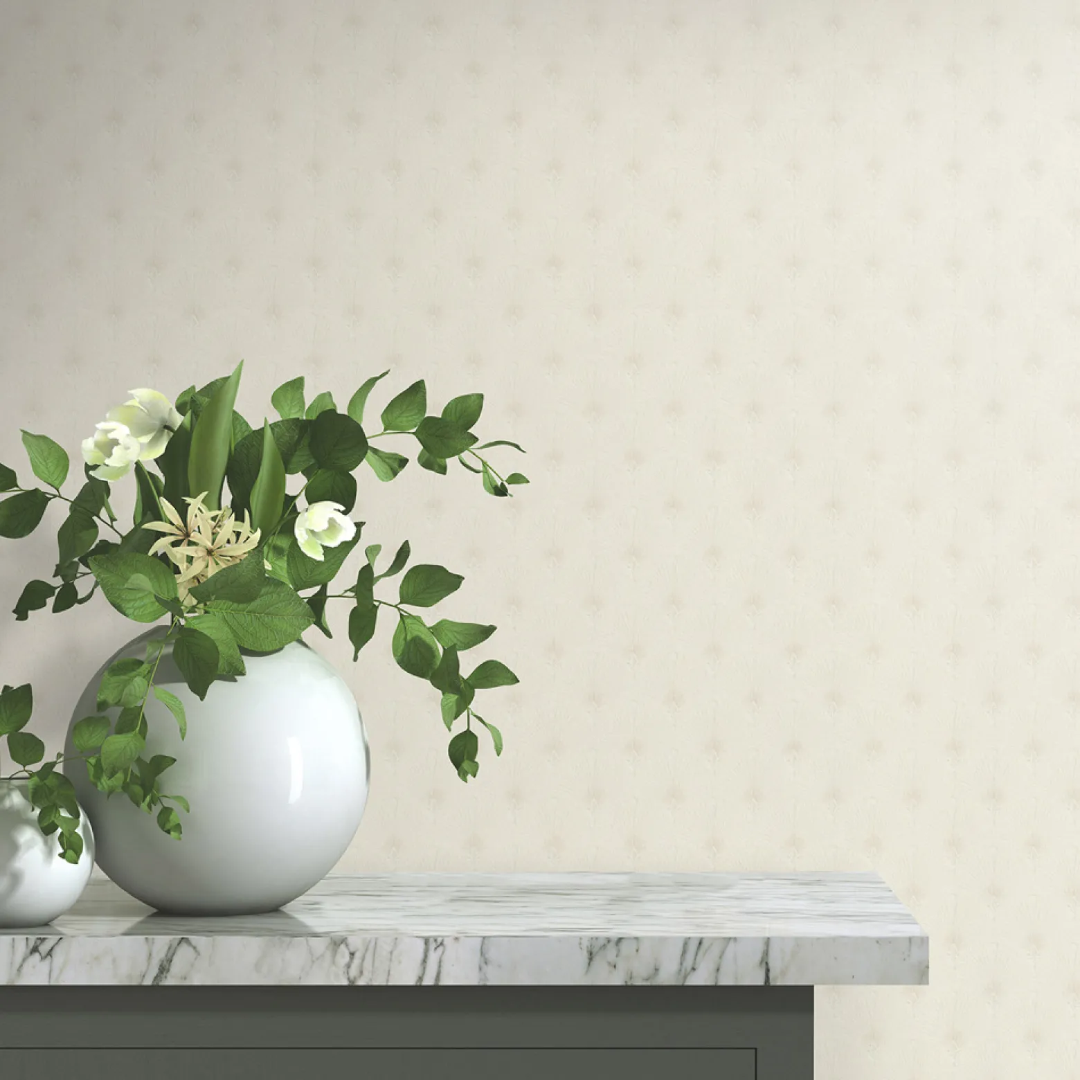 Vliestapete Art Deco Muster Beige Creme Glitzer 10346-14