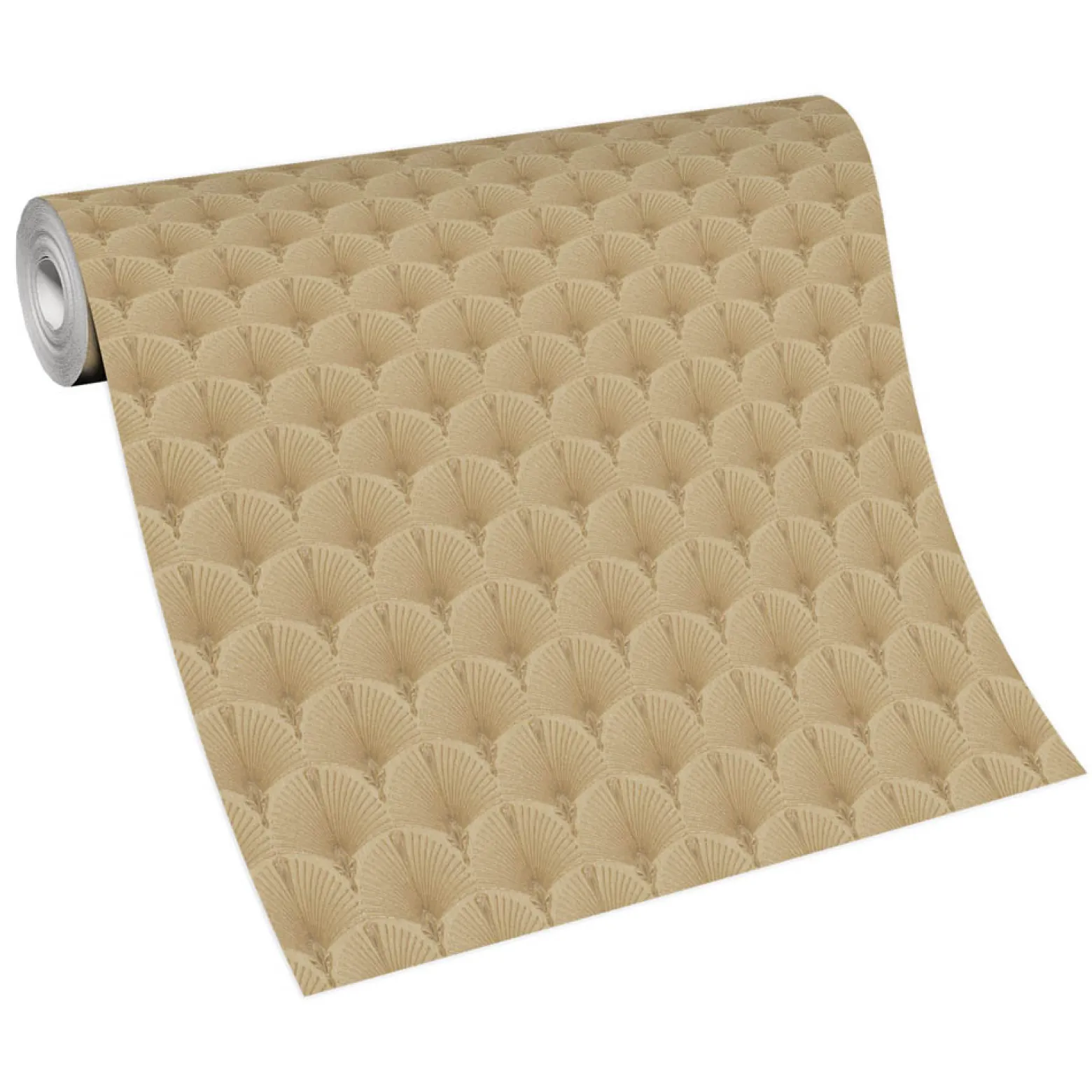 Vliestapete Art Deco Muster Beige Gold Metallic 10346-30