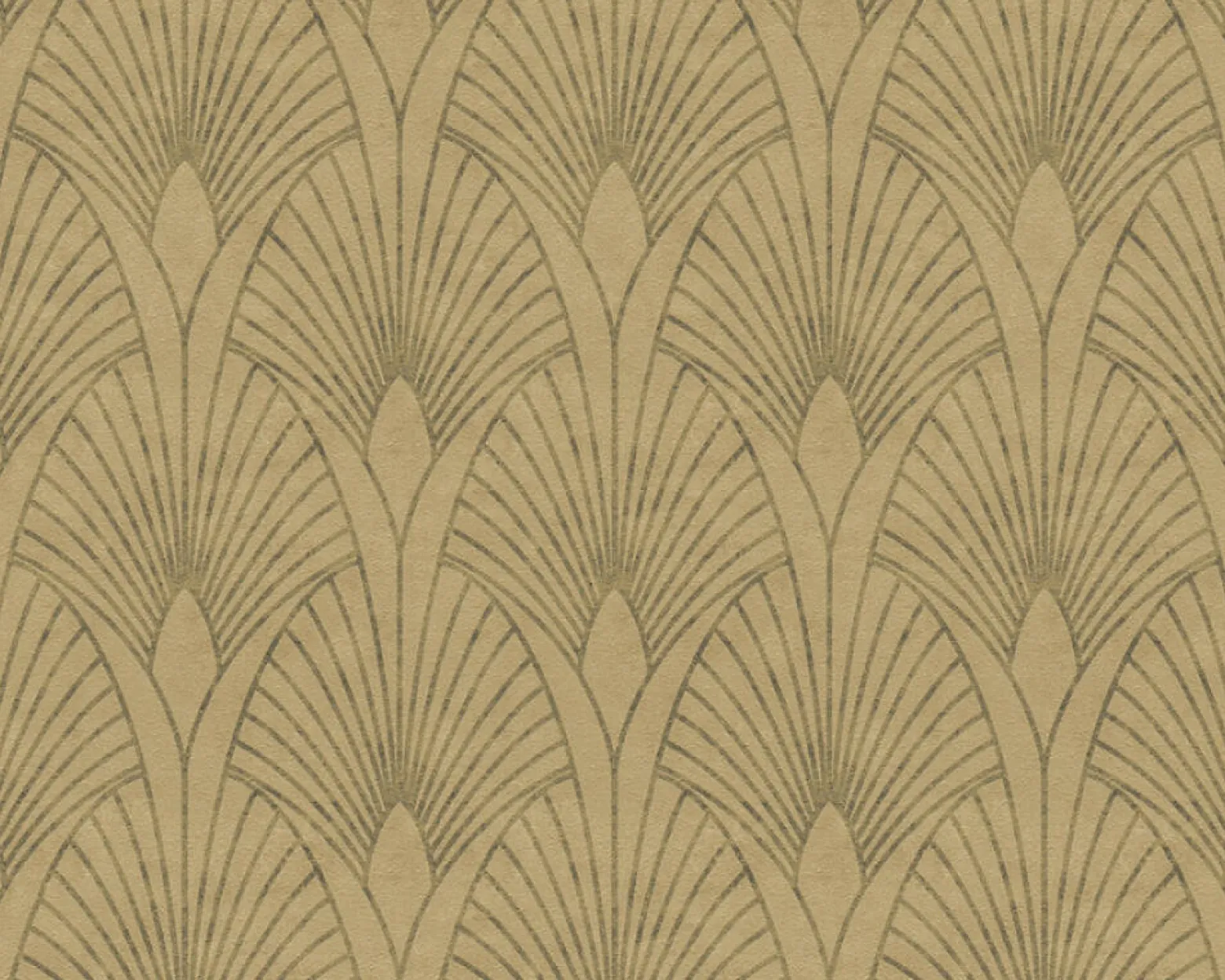 Vliestapete Art Deco sandbeige grau Metallic 37427-2