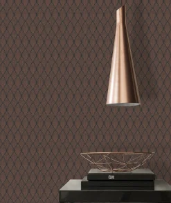Vliestapete Art Deco schwarz bronze 37484-2 | 374842