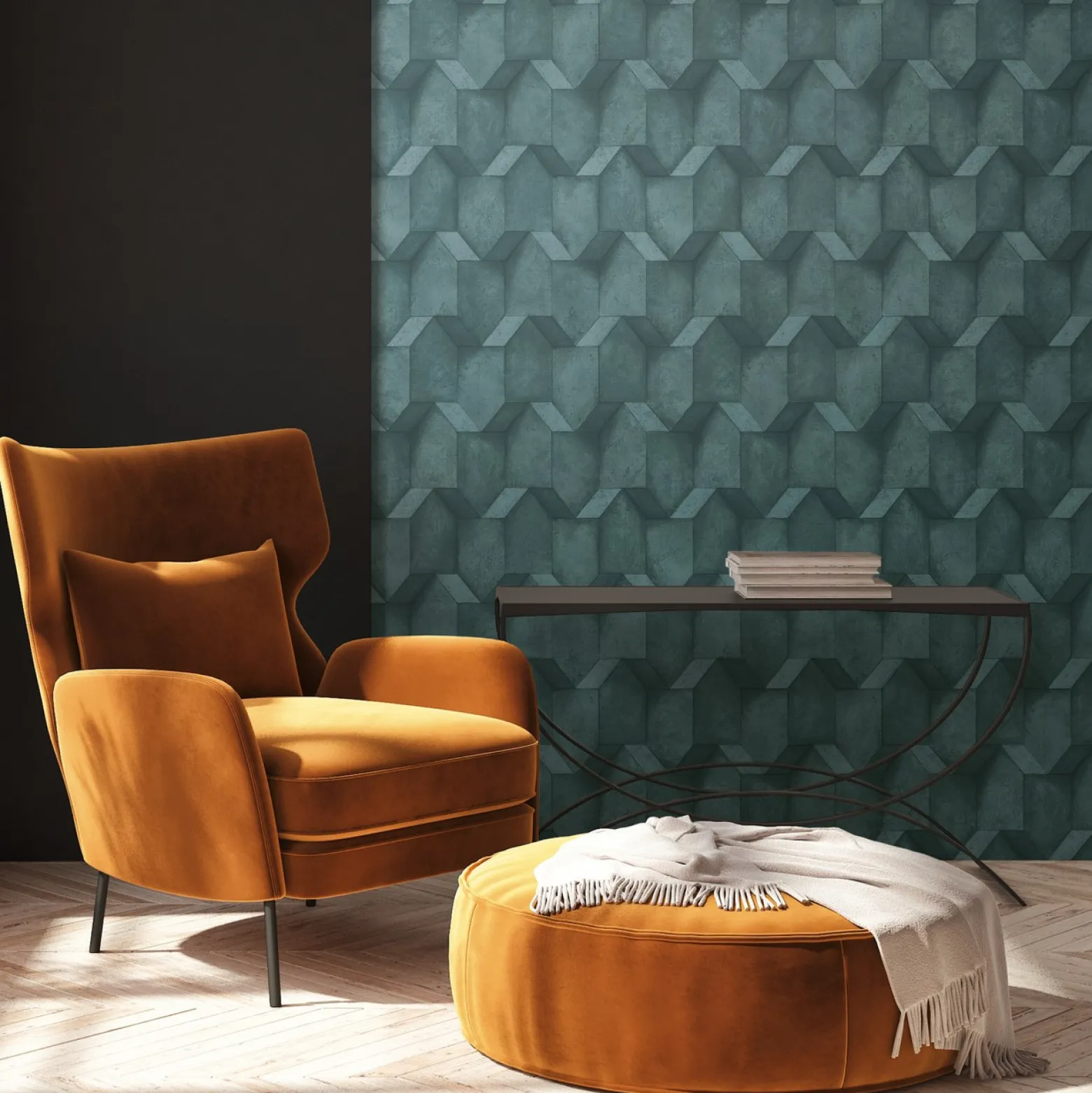 Vliestapete A.S. Creation 38827-1 Blau Beton Optik