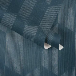 Vliestapete AS Creation Blau Bronze Geometrisch 385921