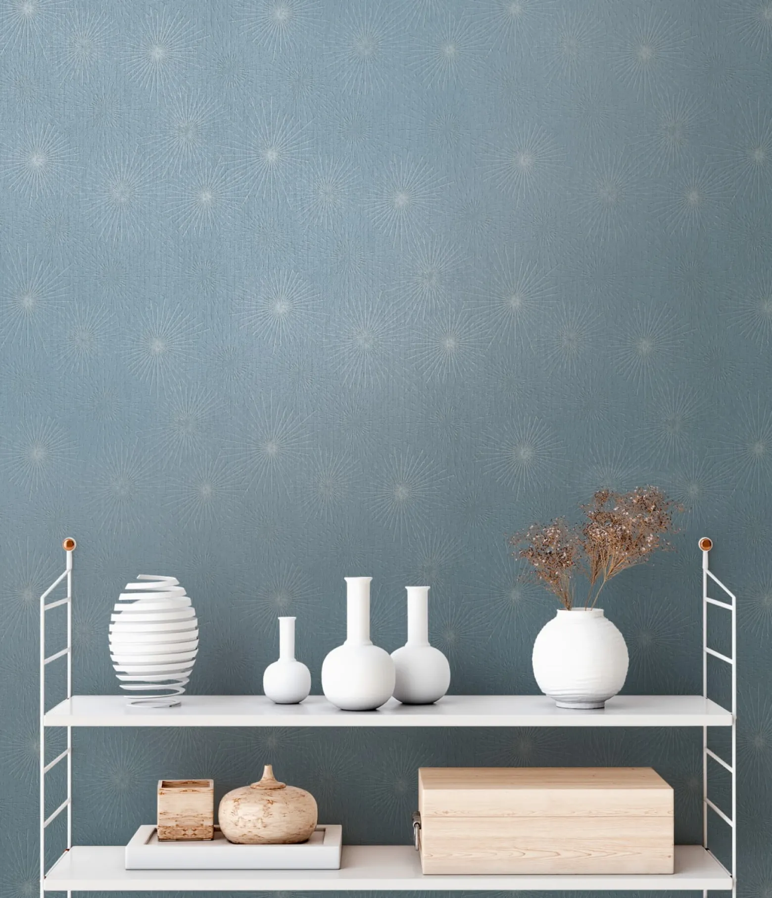 Vliestapete A.S. Creation 38818-2 Blau Silber Kreise