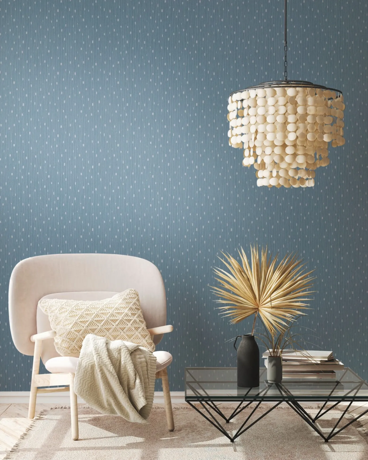 Vliestapete A.S. Creation 38822-2 Blau Silber Linien