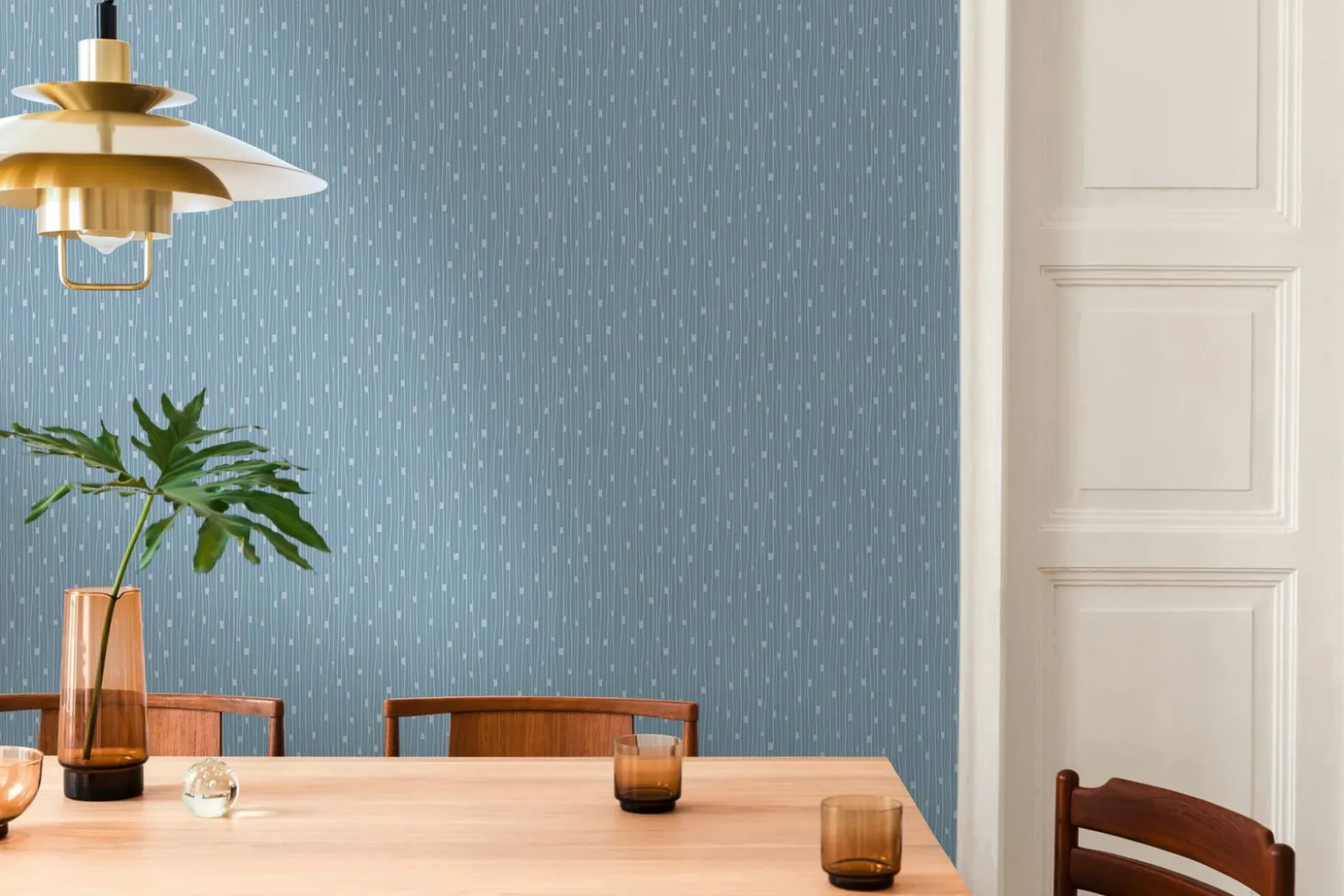 Vliestapete A.S. Creation 38822-2 Blau Silber Linien
