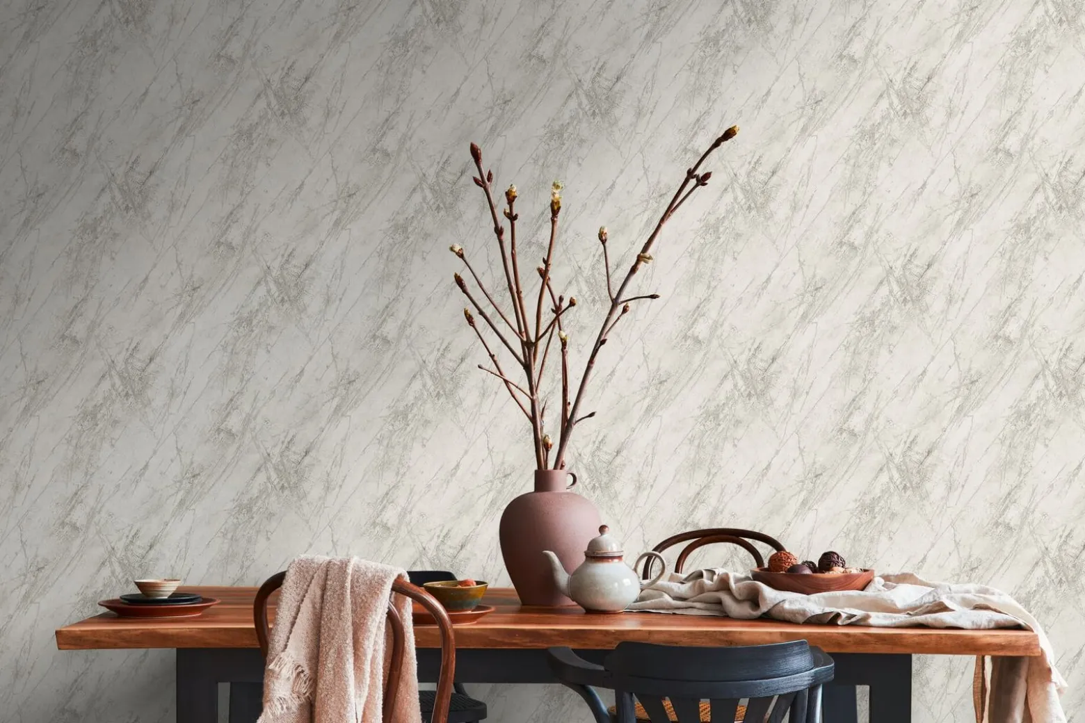 Vliestapete A.S. Creation 38817-2 Grau Marmor