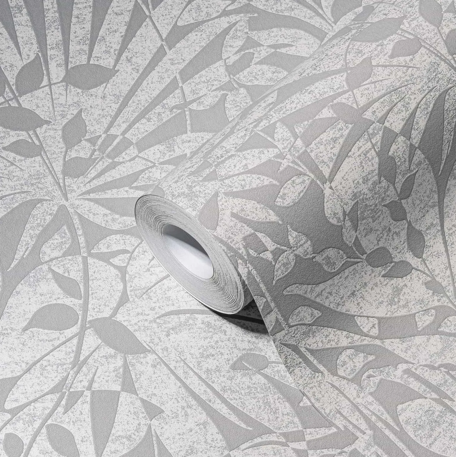 Vliestapete A.S. Creation 38831-2 Grau Silber Blätter