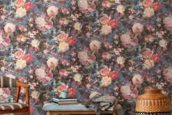 Vliestapete A.S. Creation 38821-1 Schwarz Rot Blumen