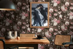 Vliestapete A.S. Creation 38821-4 Schwarz Rosa Blumen