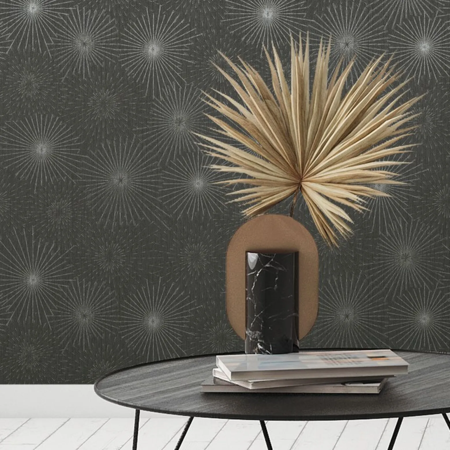 Vliestapete A.S. Creation 38818-1 Schwarz Silber Kreise