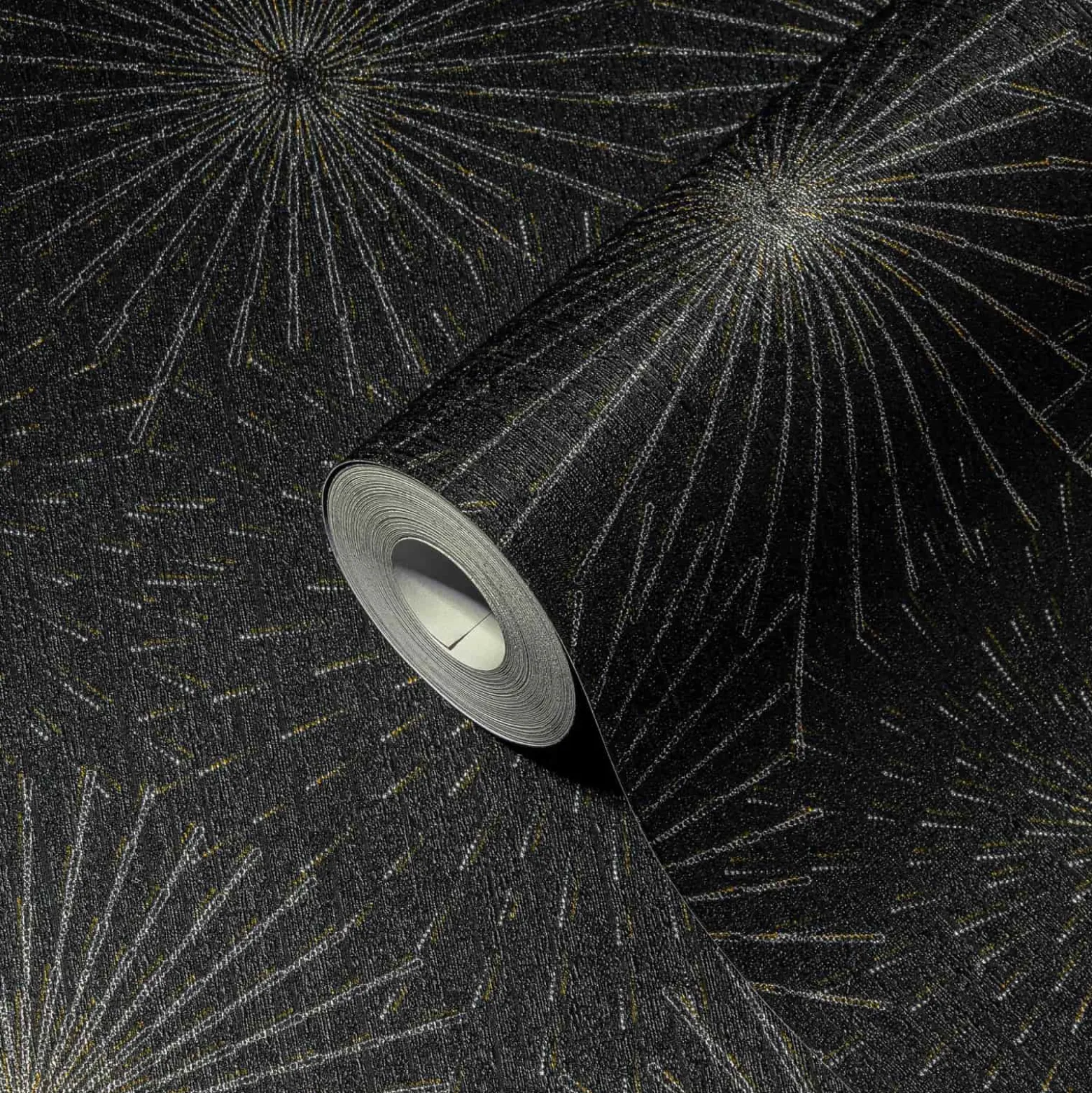 Vliestapete A.S. Creation 38818-1 Schwarz Silber Kreise