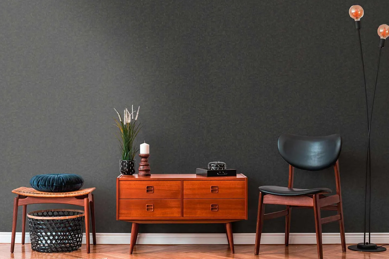 Vliestapete AS Creation Schwarz Quadrate 385932