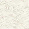Vliestapete AS Creation Weiß Beige Fischgrätmuster