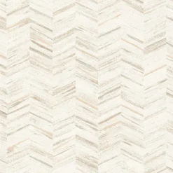 Vliestapete AS Creation Weiß Beige Fischgrätmuster