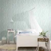 Vliestapete Astmuster Floral blassgrün blau Glanz 6747-10