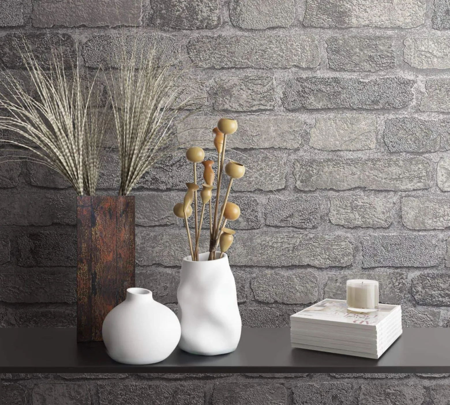 Vliestapete Backstein 3D Granulat creme Brique 58411