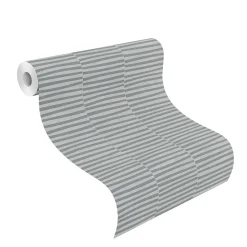 Vliestapete Balken Uni grau Glitzer 542035