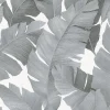 Vliestapete Bananenblätter weiß silber metallic 31624