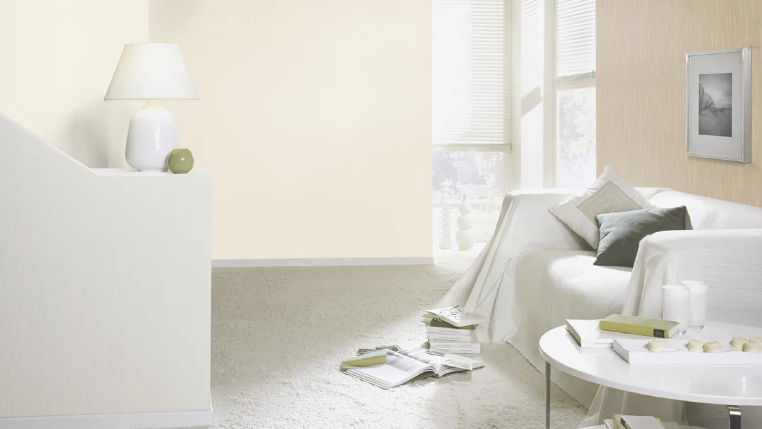 Vliestapete Barbara HOME Uni creme 536805