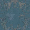 Vliestapete Barock blau silber 37648-5