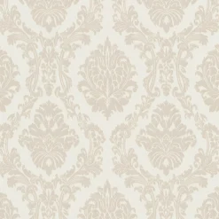 Vliestapete BarockCreme Beige Metallic 10288-02