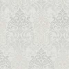 Vliestapete Barock Damask hellgrau Metallic Marburg 58211