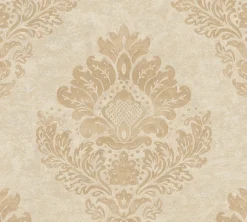 Vliestapete Barock Design beige gold Metallic 37901-3