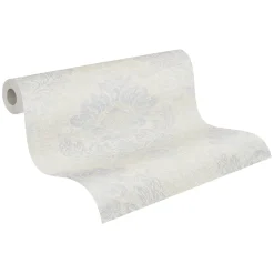 Vliestapete Barock Design creme grau Glanz 37901-5