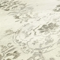 Vliestapete Barock-Design weiß grau silber 38707-2