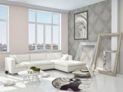 Vliestapete Barock Glitzer AS Creation grau rosa 95372-6