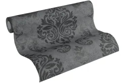 Vliestapete Barock Glitzer schwarz 95372-3 AS Creation