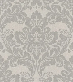 Vliestapete Barock grau silber 547320