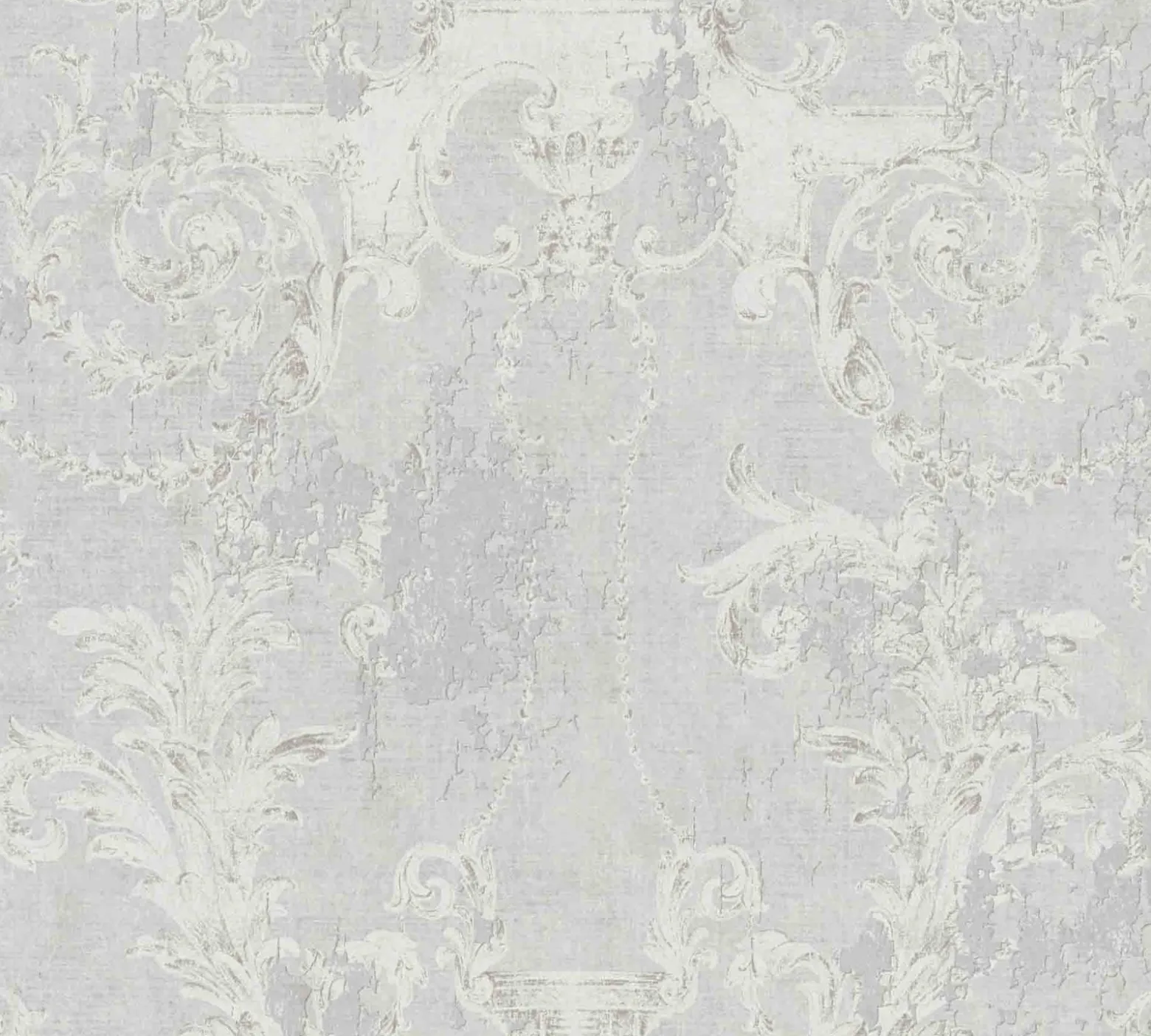 Vliestapete Barock grau weiß 37653-1