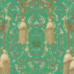 Vliestapete Barock grün gold Glanz Marburg La Vida 52706